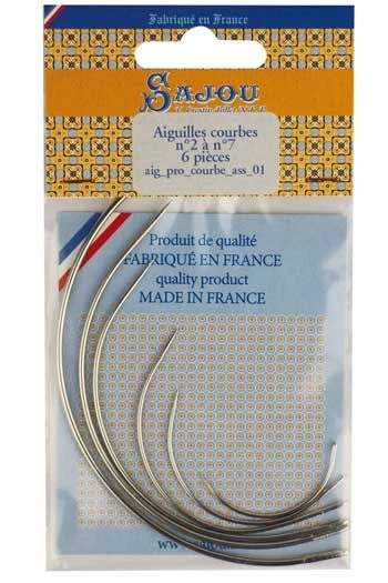 6 Aiguilles à Coudre Courbes Assortiment 1 6 Aiguilles à Coudre Courbes Assortiment