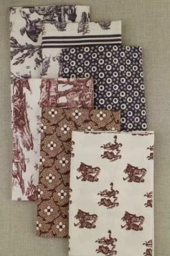 Boîte 12 Coupons Tissus Sajou Tons Foncés -artisanat Soldes Magasin boite 12 coupons tissus sajou tons fonces 2