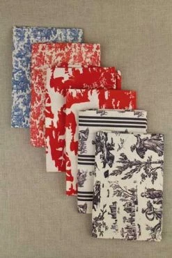 Boîte 12 Coupons Toiles De Jouy -artisanat Soldes Magasin boite 12 coupons toiles de jouy 2