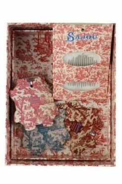 Boîte à Couture Complète Toile De Jouy -artisanat Soldes Magasin boite a couture complete toile de jouy 1