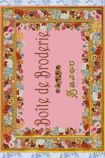 Boîte à Couture Vide Broderie Rose 3 Boîte à Couture Vide Broderie Rose – Image 3