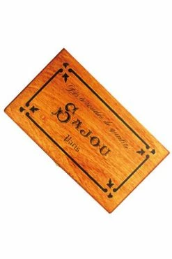 Boîte Bois Sérigraphiée Dés à Coudre