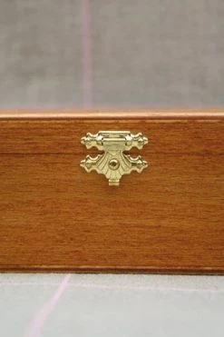 Boîte Bois Sérigraphiée Rubans -artisanat Soldes Magasin boite bois serigraphiee rubans 4