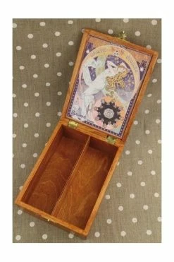 Boîte En Bois Cartes à Fil Carte Étoilée -artisanat Soldes Magasin boite en bois cartes a fil carte etoilee 2