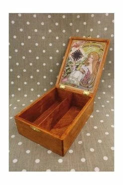 Boîte En Bois Cartes à Fil Carte Serpentin -artisanat Soldes Magasin boite en bois cartes a fil carte serpentin 2