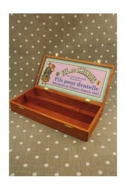 Boîte Rangement En Bois Pour Fils Cocons -artisanat Soldes Magasin boite rangement en bois pour fils cocons 3