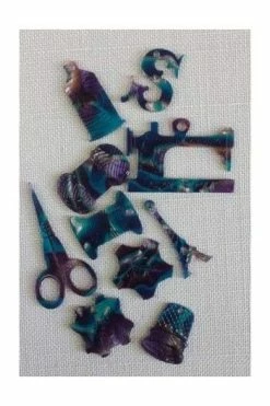 Breloque Bijou Machine à Coudre Façon Onyx Bleu -artisanat Soldes Magasin breloque bijou machine a coudre facon onyx bleu 2