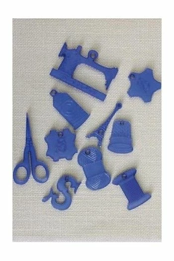 Breloque Bijou Machine à Coudre Façon Opaline Bleue 4 Breloque Bijou Machine à Coudre Façon Opaline Bleue – Image 4