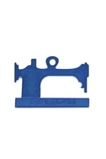 Breloque Bijou Machine à Coudre Façon Opaline Bleue 1 Breloque Bijou Machine à Coudre Façon Opaline Bleue