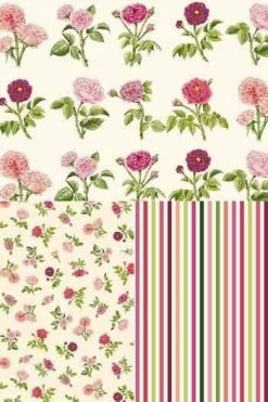 Carnet Avec élastique Roses De Joséphine -artisanat Soldes Magasin carnet avec elastique roses de josephine 2