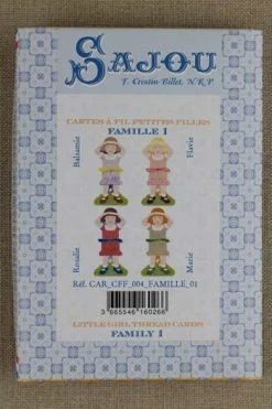 Cartes à Fil Petites Filles Famille 1 Complète 12 Cartes à Fil Petites Filles Famille 1 Complète -artisanat Soldes Magasin cartes a fil petites filles famille 1 complete 5
