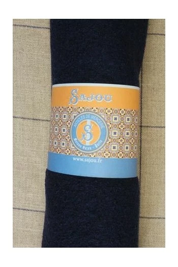 Coupon De Laine Bouillie Bleu Marine 3 Coupon De Laine Bouillie Bleu Marine – Image 3