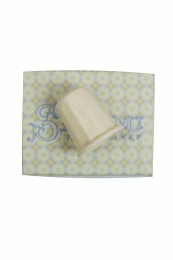 Dé à Coudre Façon Ivoire Veiné 2 Dé à Coudre Façon Ivoire Veiné – Image 2