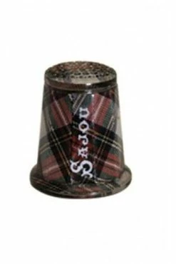 Dé à Coudre Tissu écossais