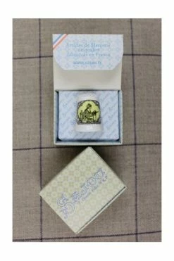 Dé De Porcelaine Blanche Brodeuse Sajou Jaune -artisanat Soldes Magasin de de porcelaine blanche brodeuse sajou jaune 2