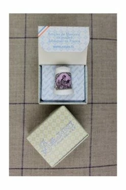 Dé De Porcelaine Blanche Brodeuse Sajou Rose 8 Dé De Porcelaine Blanche Brodeuse Sajou Rose -artisanat Soldes Magasin de de porcelaine blanche brodeuse sajou rose 2