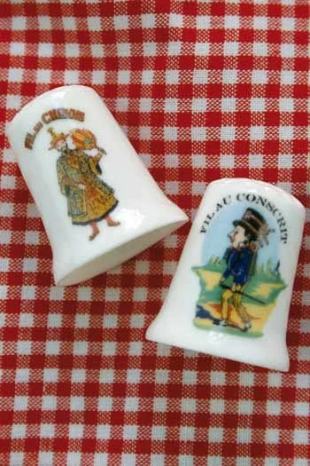 Dé De Porcelaine Blanche Fil Au Conscrit 6 Dé De Porcelaine Blanche Fil Au Conscrit – Image 6