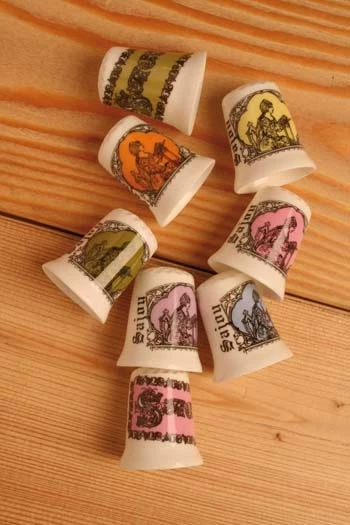 Dé De Porcelaine Blanche Fil Au Conscrit 7 Dé De Porcelaine Blanche Fil Au Conscrit – Image 7