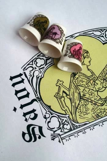 Dé De Porcelaine Blanche Fil Au Conscrit 8 Dé De Porcelaine Blanche Fil Au Conscrit – Image 8