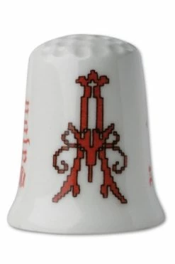 Dé De Porcelaine Blanche Lettre A