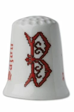 Dé De Porcelaine Blanche Lettre B