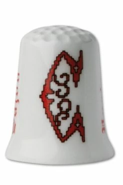 Devant 24 Dé De Porcelaine Blanche Lettre C