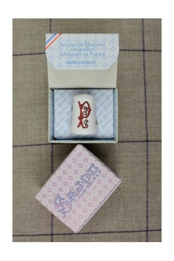 Dé De Porcelaine Blanche Lettre P 4 Dé De Porcelaine Blanche Lettre P – Image 4