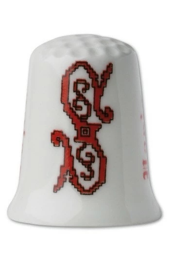 Dé De Porcelaine Blanche Lettre S 1 Dé De Porcelaine Blanche Lettre S