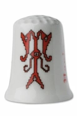 Dé De Porcelaine Blanche Lettre T