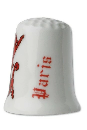 Dé De Porcelaine Blanche Lettre V 3 Dé De Porcelaine Blanche Lettre V – Image 3