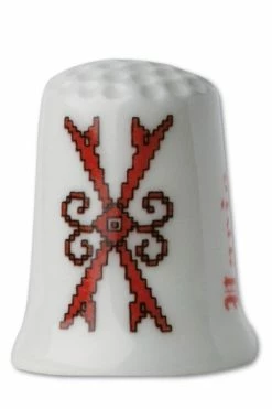 Dé De Porcelaine Blanche Lettre X