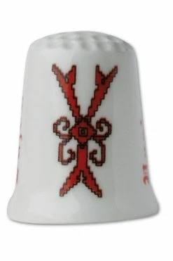 Dé De Porcelaine Blanche Lettre Y