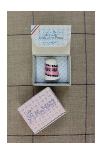 Dé De Porcelaine Blanche Sajou - Rose 3 Dé De Porcelaine Blanche Sajou - Rose – Image 3