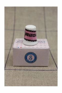 Dé De Porcelaine Blanche Sajou - Rose 10 Dé De Porcelaine Blanche Sajou - Rose -artisanat Soldes Magasin de de porcelaine blanche sajou rose 3