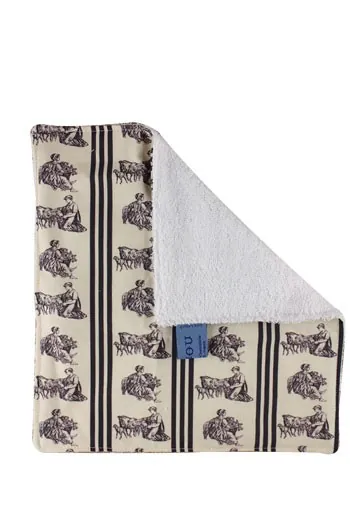 Essuie-mains éponge Toile De Jouy Et Rayures 1 Essuie-mains éponge Toile De Jouy Et Rayures