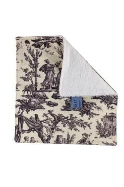 Essuie-mains éponge Toile De Jouy Grise