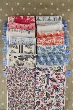 Essuie-mains éponge Toile De Jouy Rose -artisanat Soldes Magasin essuie mains eponge toile de jouy rose 1