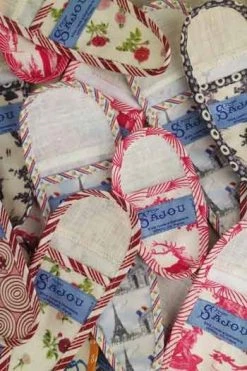 Etui Porte-ciseaux Toile Cirée Coquecigrues - M -artisanat Soldes Magasin etui porte ciseaux toile ciree coquecigrues m 3