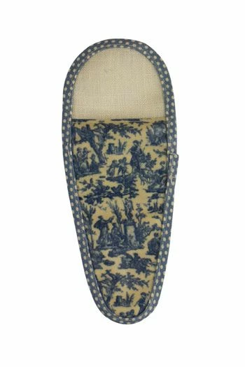 Etui Porte-ciseaux Toile Cirée Jouy Bleu - M 2 Etui Porte-ciseaux Toile Cirée Jouy Bleu - M – Image 2
