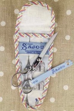 Etui Porte-ciseaux Toile Cirée Paris - L 7 Etui Porte-ciseaux Toile Cirée Paris - L -artisanat Soldes Magasin etui porte ciseaux toile ciree paris l 2