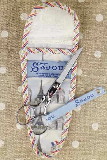 Etui Porte-ciseaux Toile Cirée Paris - L 3 Etui Porte-ciseaux Toile Cirée Paris - L – Image 3