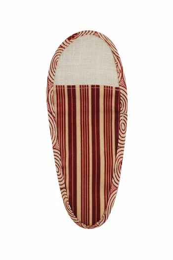 Etui Porte-ciseaux Toile Cirée Rayures Bordeaux - M 2 Etui Porte-ciseaux Toile Cirée Rayures Bordeaux - M – Image 2