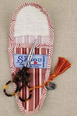 Etui Porte-ciseaux Toile Cirée Rayures Bordeaux - M 7 Etui Porte-ciseaux Toile Cirée Rayures Bordeaux - M -artisanat Soldes Magasin etui porte ciseaux toile ciree rayures bordeaux m 2