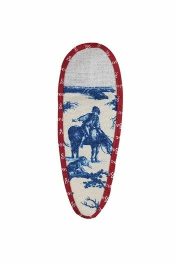 Etui Porte-ciseaux Toile De Jouy Bleue-bordeaux - L 2 Etui Porte-ciseaux Toile De Jouy Bleue-bordeaux - L – Image 2
