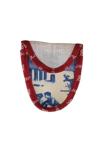 Etui Porte-ciseaux Toile De Jouy Bleue-bordeaux - S 1 Etui Porte-ciseaux Toile De Jouy Bleue-bordeaux - S