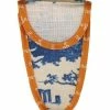 Etui Porte-ciseaux Toile De Jouy Bleue-orange - M