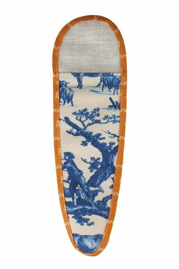 Etui Porte-ciseaux Toile De Jouy Bleue-orange - XL 2 Etui Porte-ciseaux Toile De Jouy Bleue-orange - XL – Image 2