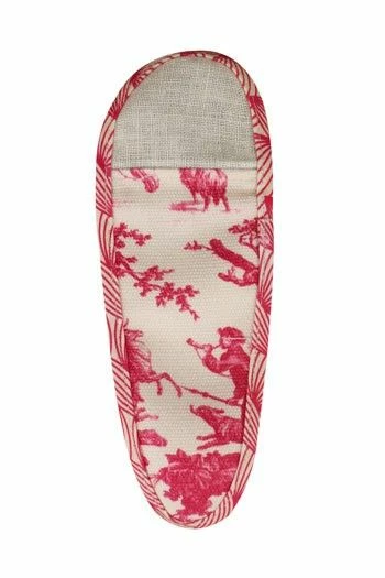 Etui Porte-ciseaux Toile De Jouy Rose - L 2 Etui Porte-ciseaux Toile De Jouy Rose - L – Image 2