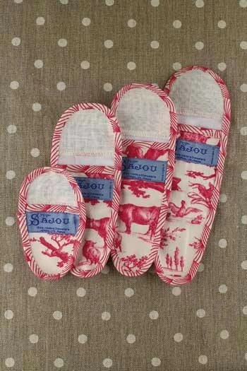 Etui Porte-ciseaux Toile De Jouy Rose - L 5 Etui Porte-ciseaux Toile De Jouy Rose - L – Image 5