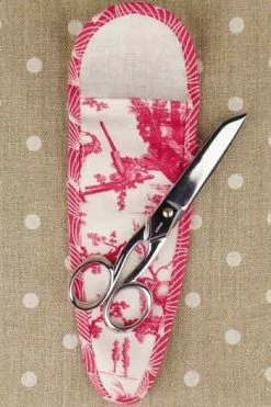 Etui Porte-ciseaux Toile De Jouy Rose - XL 7 Etui Porte-ciseaux Toile De Jouy Rose - XL -artisanat Soldes Magasin etui porte ciseaux toile de jouy rose xl 2